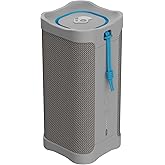 Lifeworks Skullcandy Terrain XL XT Wireless Bluetooth Speaker - IPX7 Waterproof Portable Speaker, 18 Hour Battery, Nylon Wrist Wrap, True Wireless Stereo (Gray)