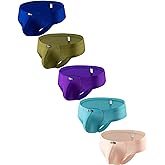 iKingsky Men's Soft Cheeky Boxer Briefs Lift Pouch Thong Underwear Sexy Brazilian Back Under Panties for Men