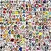 Waterproof Stickers Pack(400 Pcs) for Laptop, Luggage, Car, Motorcycle, Bicycle, No-Duplicate, Random