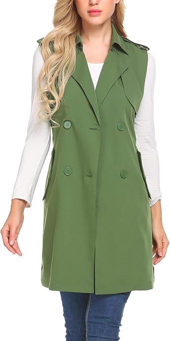 sleeveless trench