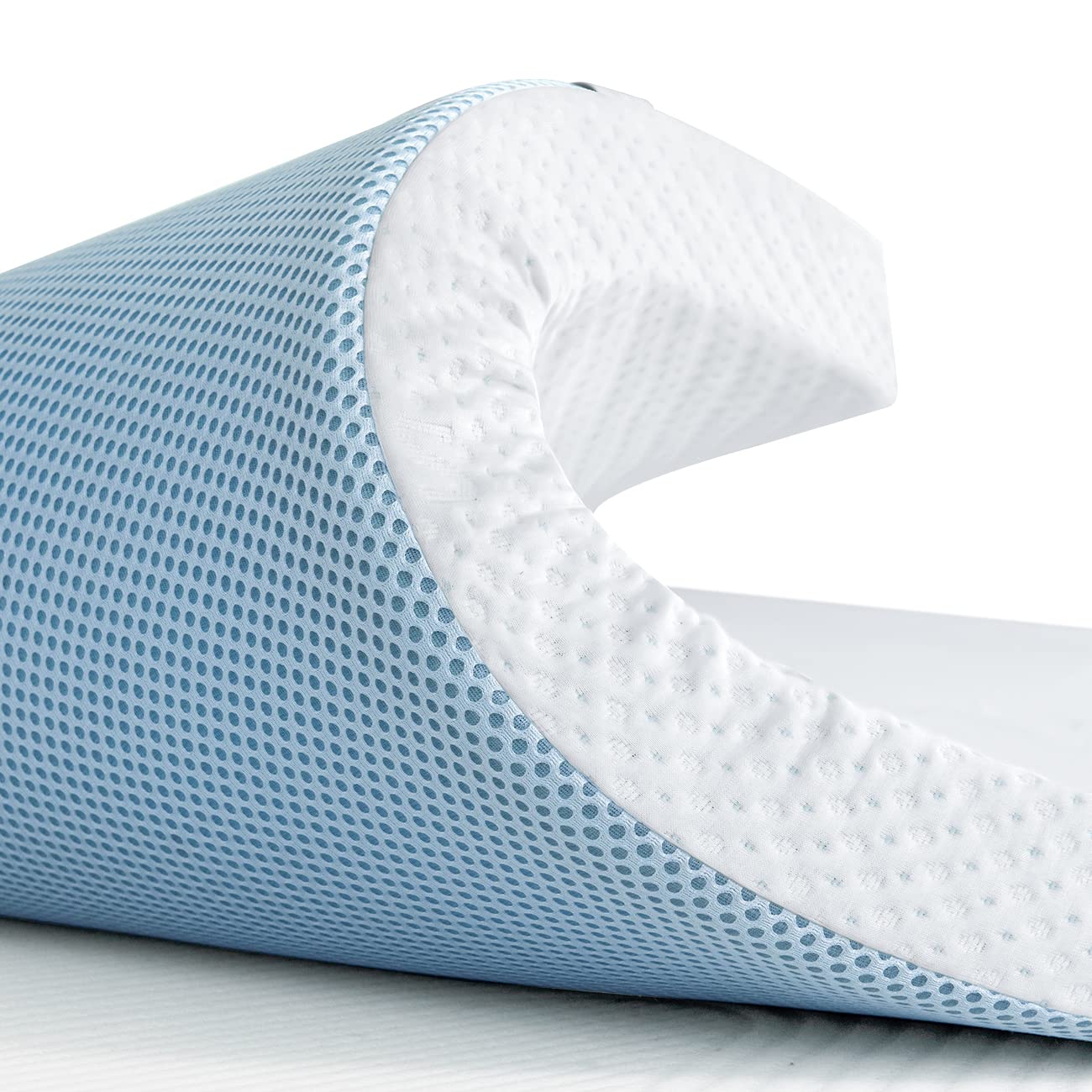 Photo 1 of  3 Inch King Gel Memory Foam Mattress Topper with Removable BREATHBLE SOFT Cover, Ventilated Cooling Pad for Pain Relief