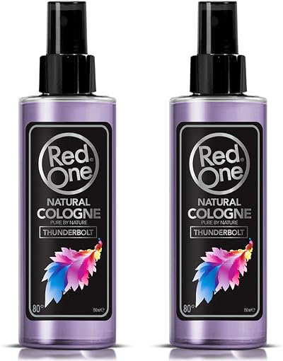 RedOne Barber Cologne Aftershave Spray Thunderbolt 2x150ml Long Lasting Men's