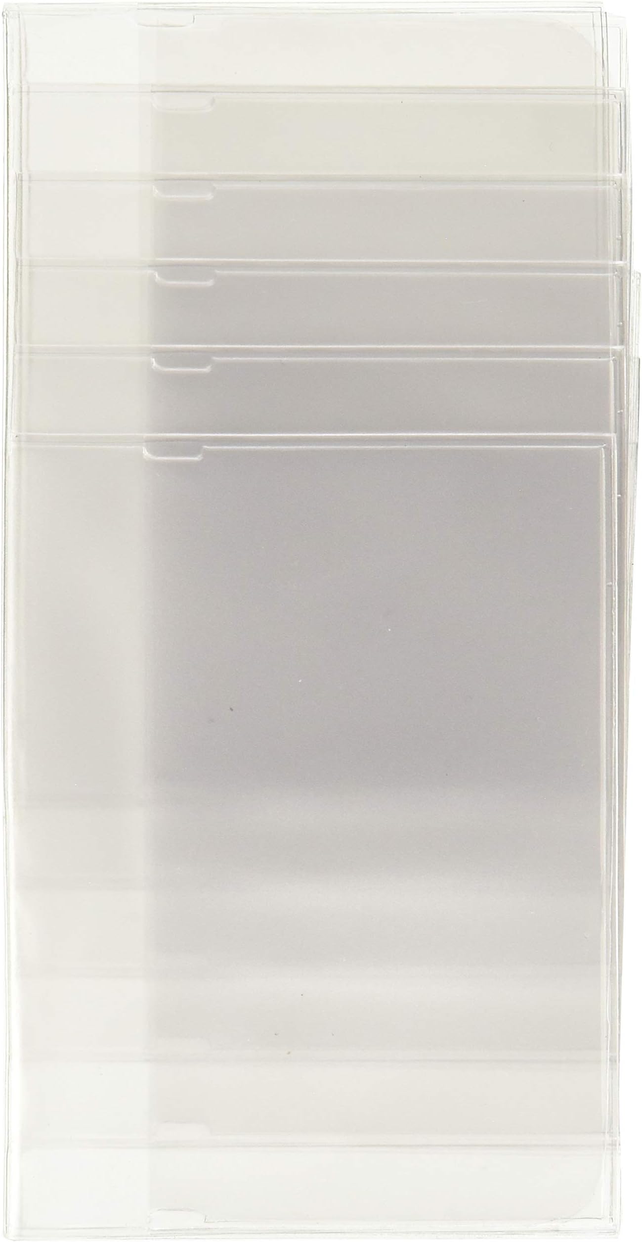 Set of 2 Heavy Duty Vinyl Plastic Secretary Long Wallets Inserts for - 12Pages