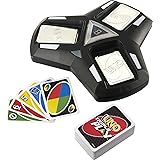 UNO Triple Play Family Card Game with Card-Holder Unit with 3 Modes, Lights & Sounds & 112 Cards for Kid, Teen, Family & Adul