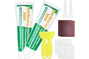 MCKANTI Drywall Repair Kit, Drywall Hole Patch Kit Spackle Puddy Wall Repair Large Hole Patch Kit, Wall Mending Agent with Scraper Easy to Fill The Holes for Home Wall, Plaster Dent Repair - 2 Pcs