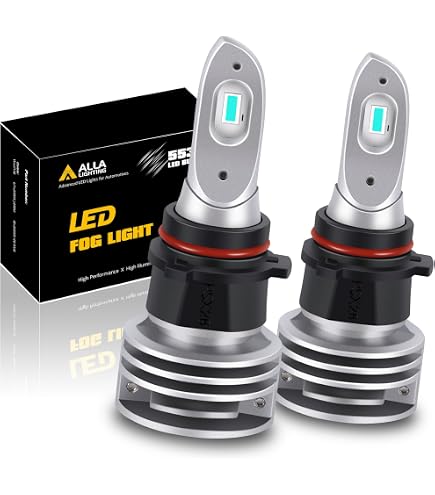 HAISECA P13W LED Fog Light Bulbs – Ice Blue, 3800LM Super Bright, AC/DC 9-36V, 2-Pack For Cars & Trucks