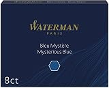 Waterman Fountain Pen Refill Ink Cartridges Long Standard Mysterious Blue 8 view 7