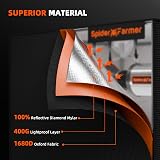 Spider Farmer 90x90x180CM Grow Tent High Reflective Mylar 3x3 view 3