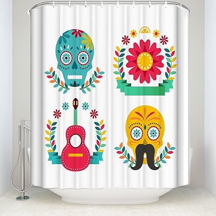 Amazon Com Yeho Art Gallery Shower Curtains Hand Painted Pattern
