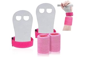 Gymnastics Grips Set,Gymnastics Hand Grips Wristbands Wrist Support Sports Accessories for Bar Grips Palm Protection Girls Yo