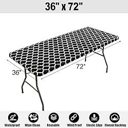 Smiry Rectangle Picnic Table Cover, Waterproof