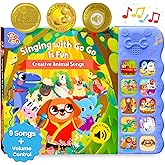 GO GO 9 Creative Animal Nursery Rhymes: Interactive Book for 1 Year Old, Sound Books for Toddlers 1-3, Musical Books for Toddlers 1-3, Music Book for Toddlers 1-3, Baby Books with Sound, Singing Books