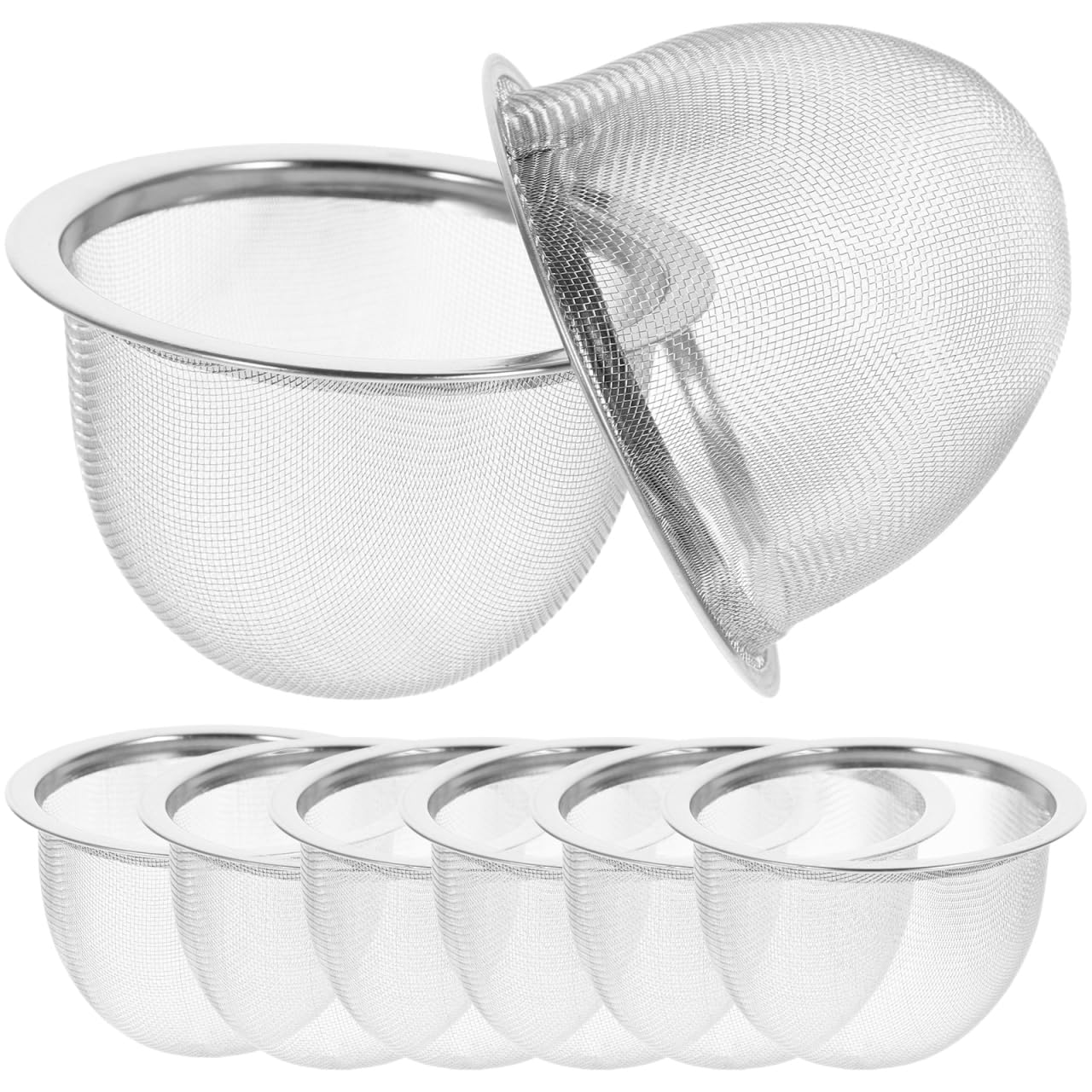 Healeved Stainless Steel Tea Filter 2.83 Inch Diameter Fine Mesh Infuser for Loose Leaf Tea Herbs and Spices Sturdy Compact Strainer for Home Brewing and Entertaining