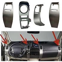 Embellecedores De Ventilación Para Toyota Prius 2004-2009 - Pack De 2 Unidades Plateadas