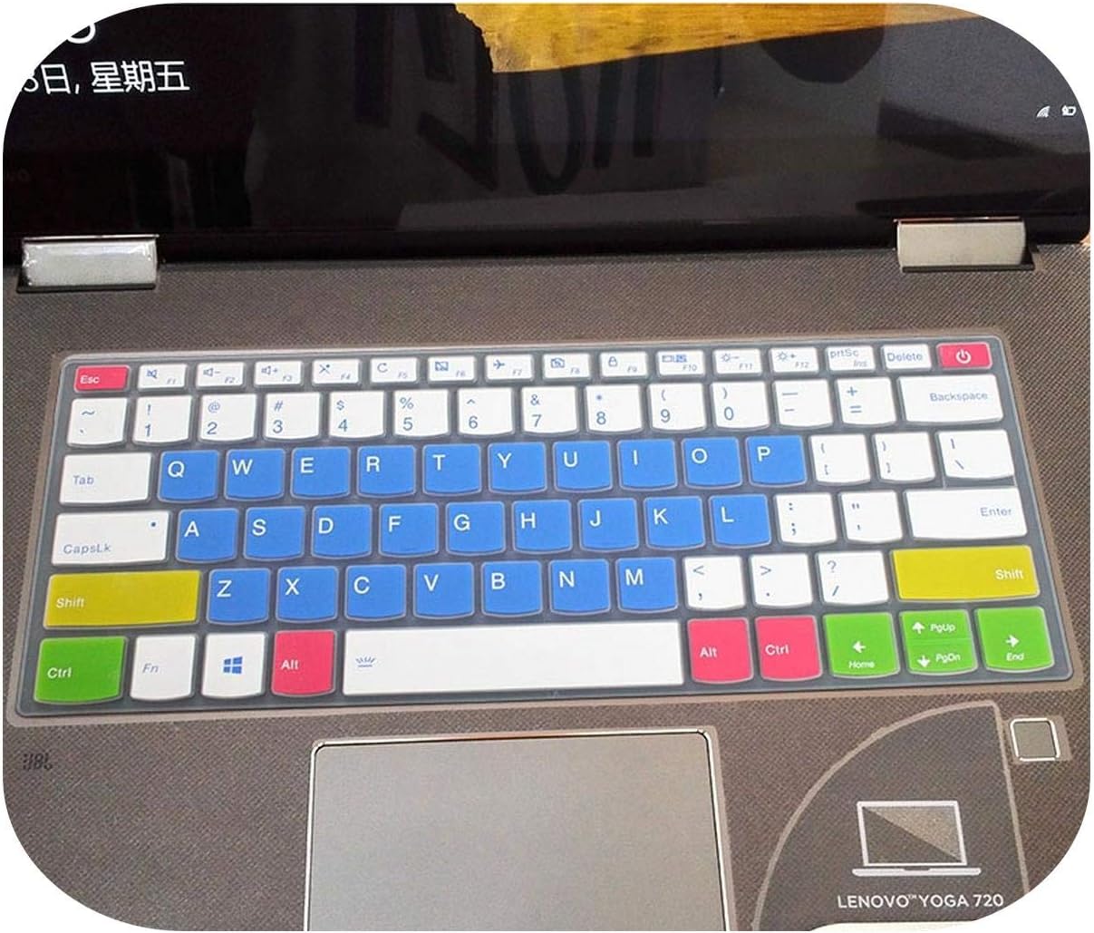 Silicone Notebook Keyboard Cover Skin Protector for Lenovo Ideapad C340 14 Inch C340 14Api C340 14Iwl C340 14Api 14Iwl-Candyblue-