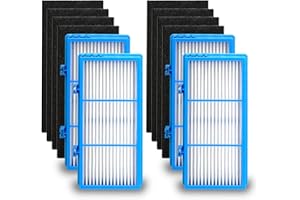 IOYIJOI Filter Replacement for Holmes Aer1 Series, Replacement Parts # HAPF300AH-U4R, HAP242-NUC (4 Filter Replacement + 8 Booster Pre Filter)