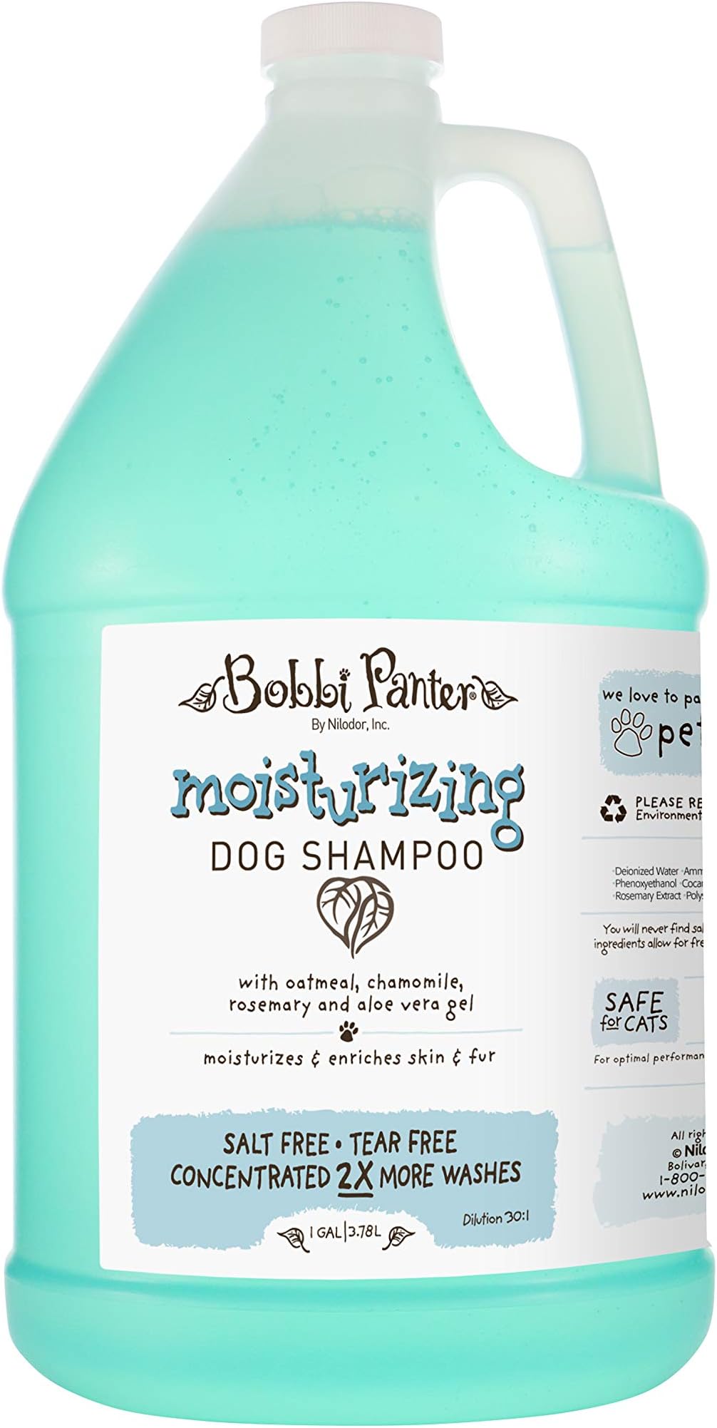 Bobbi Panter Natural Moisturizing Dog Shampoo, 1-Gallon