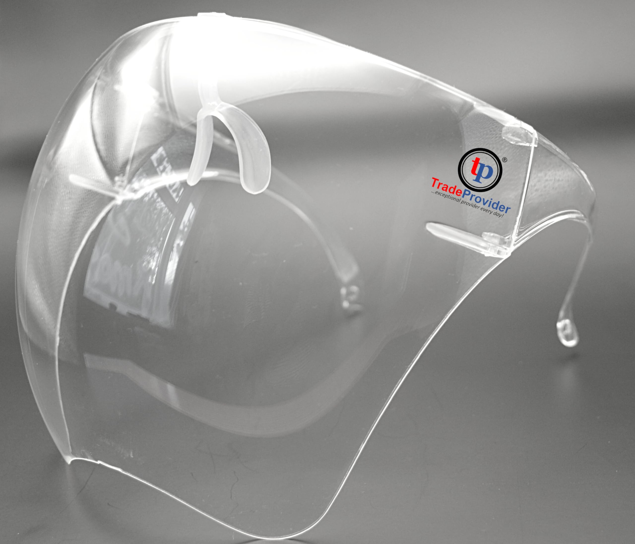 TradeProvider® Face Shield Goggles, Anti-Fog face shield, Reusable Splash Resistant Face Visor (CLEAR)