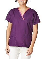 WonderWink Women's Charlie 5 Pocket Y-Neck Wrap