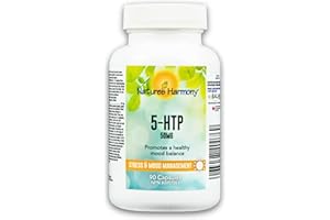 Nature’s Harmony 5-HTP – Plant-Based Mood & Relaxation Support Supplement – Griffonia Seed Extract – 90 Capsules