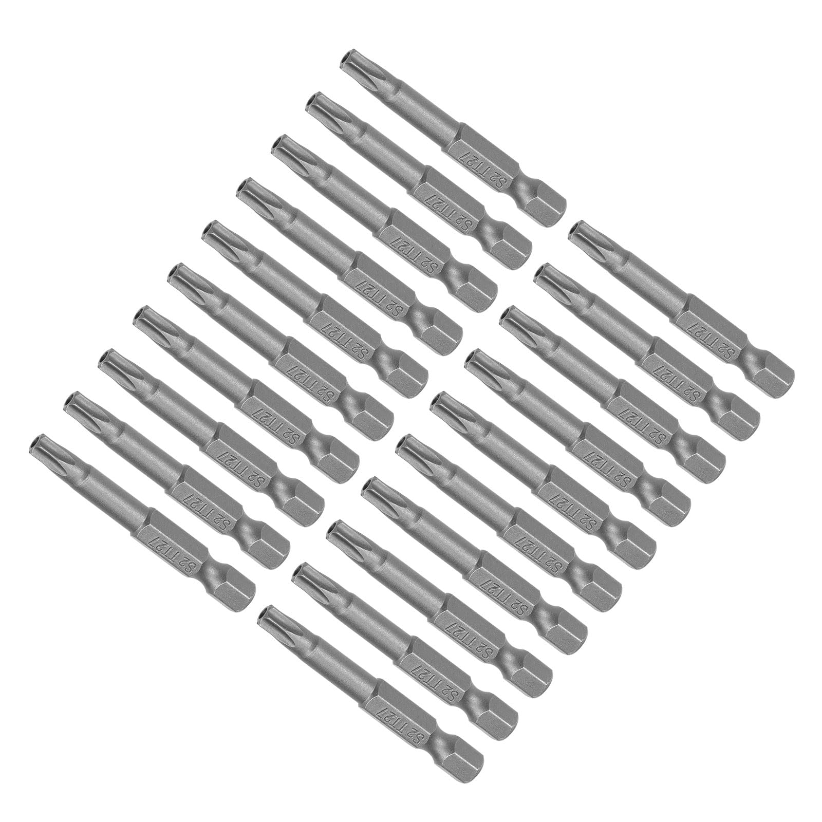 CoCud T27 Torx Head Screwdriver Bit, 2" Long 1/4 Inch Hex Shank, Magnetic Security Tamper Proof Star Drill Driver - (Applications: for Repair), 20-Pieces
