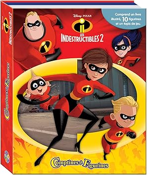 Phidal – 2 Los Increíbles Caja Libro con 12 Figuras + Alfombra de Juego, 9782764344606, Multicolor: Amazon.es: Juguetes y juegos