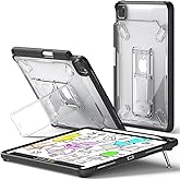 Ringke Fusion Sketch Stand for iPad Pro 11 Inch Case (4th, 3rd, 2nd, 1st) [Cover + Stand] Pencil Holder with Overcharge Prevention Non Yellowing Wobble Free for Writing and Drawing - Black
