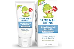 HACKERDOM Nail Biting Treatment for Kids, Nail Biting Prevention Cream, Thumb Sucking Deterrent for Toddlers & Adults, Safe Natural Formula Against Nail Biting, Added Plant Bitter Taste 60ml