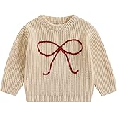 JLKGICF Toddler Baby Girl Strawberry Sweater Big Sis Letter Embroidery Knit Sweaters Crewneck Sweatshirt Fall Winter Clothes