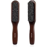 Slick Back Hair Brush - Boar Bristle Hair Brush for Women & Men Thin to Medium Hair Styling- Smoothing Flyaways, Baby Hair and Sleeks Ponytails/Buns