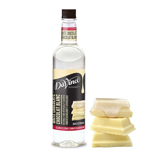 DAVINCI GOURMET CLASSIC WHITE CHOCOLATE SYRUP, 25.4 FLUID...