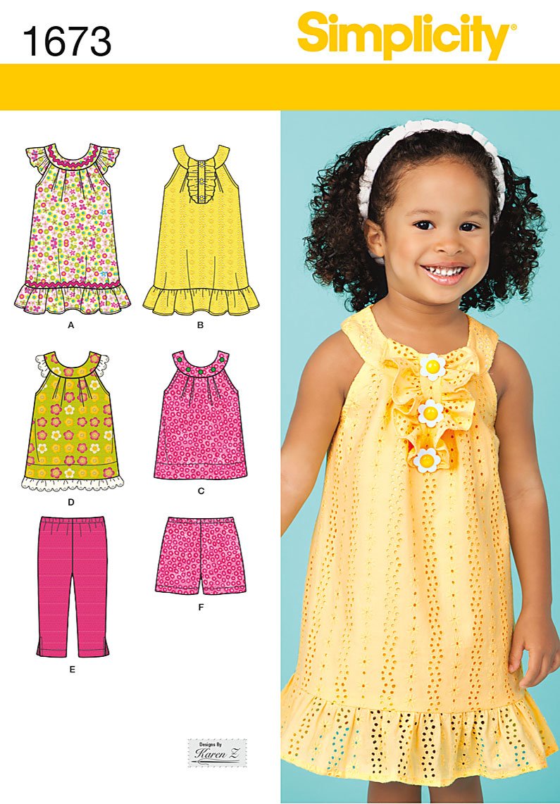 SIMPLICITY TODDLERS SPORTSWEAR-1/2-1-2-3-4/ Sold as a pack of 1