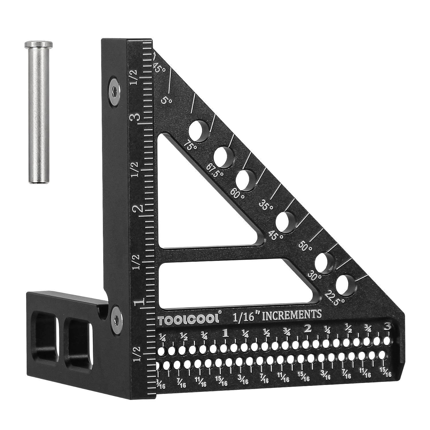 TOOLCOOL 3D Multi-Angle Measuring Ruler Woodworking