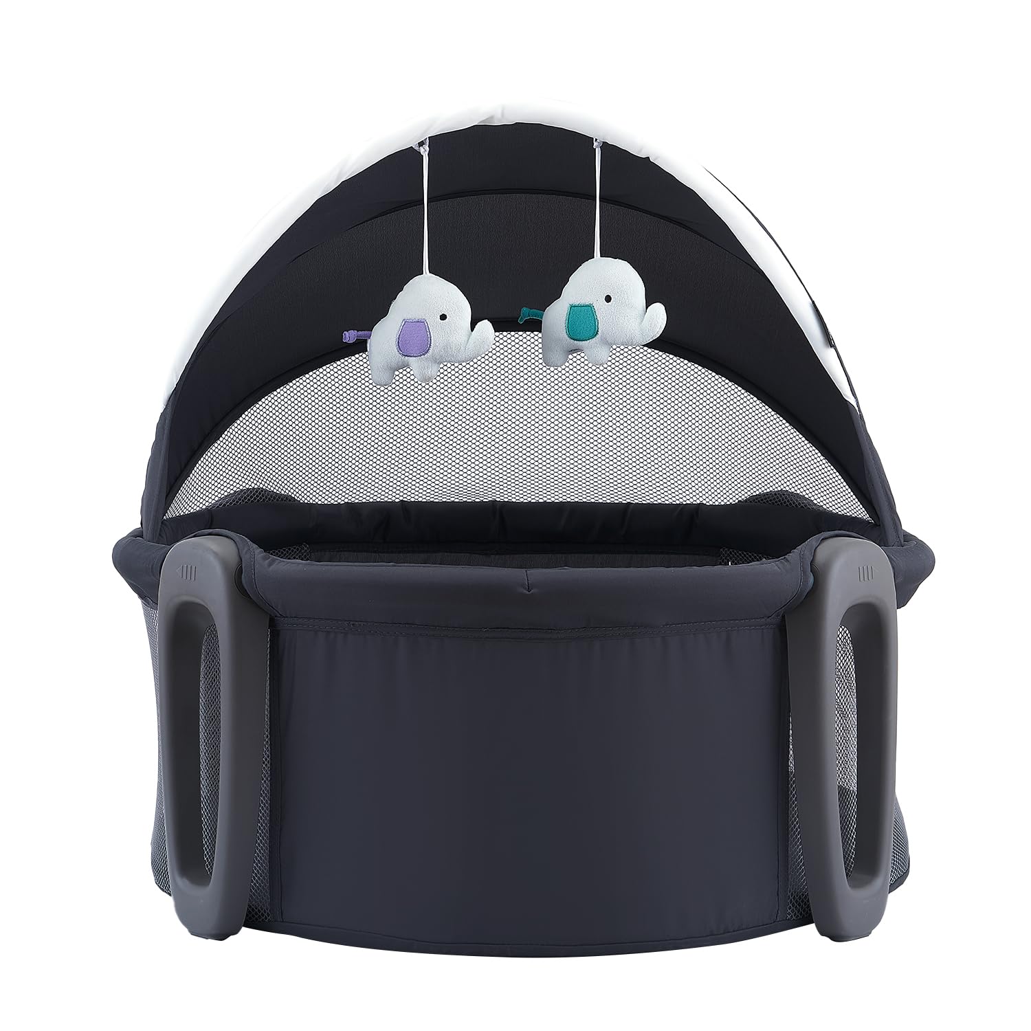 Pamo babe Portable Bassinet and Play Space Baby Dome with Toys and Canopy Travel Crib for Newborn