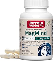 Jarrow Formulas Magnesium L-Threonate, MagMind Productivity, High Absorption Magnesium, Brain Supplements for Memory and Focu