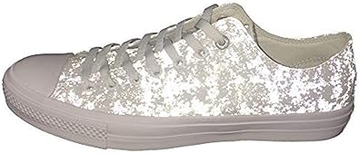 white silver converse