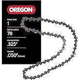 Oregon Chainsaw Chain for 20" Bar, .325" Pitch, .050" Gauge, 78 Drive Links | Replacement Saw Chain, Fits Echo, Poulan, Ryobi, Husqvarna and More