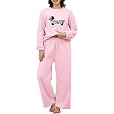 Yimoon Women' s Fluffy Fleece Pajama Set Pullover Pants Winter Dachshund Fuzzy 2 Piece Plush Pjs Warm Loungewear Sleepwear
