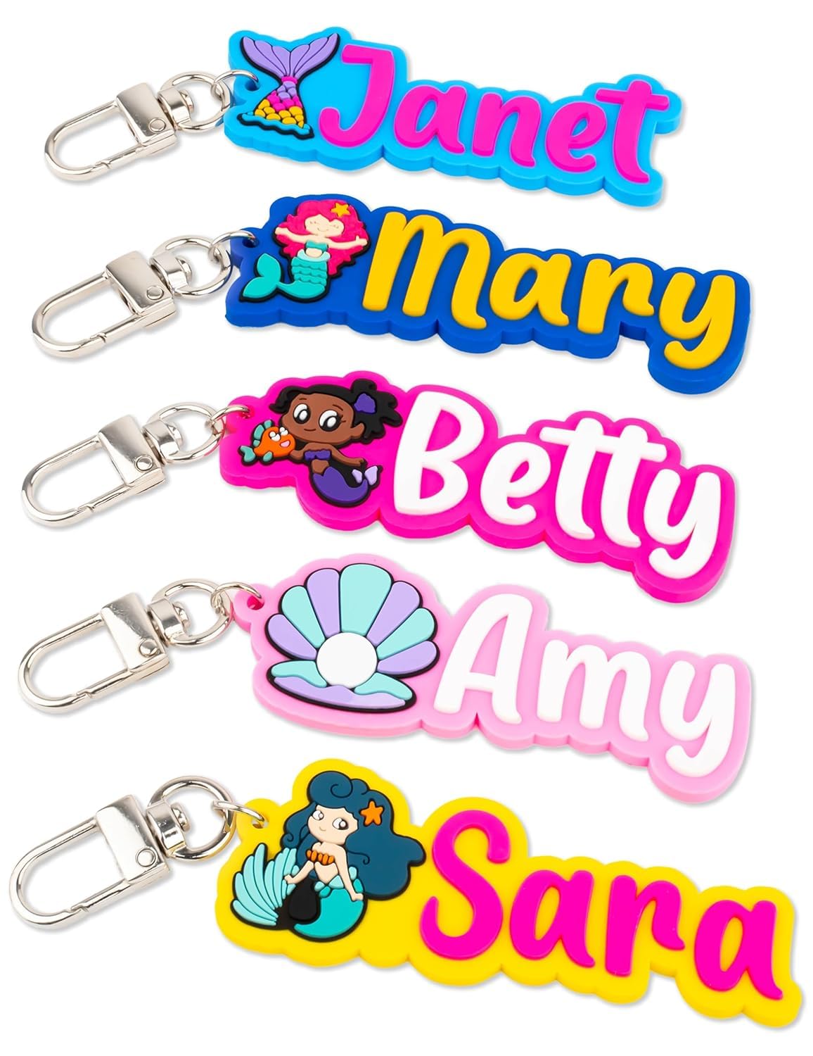 Custom PVC Name Keychain, Key Ring, Name