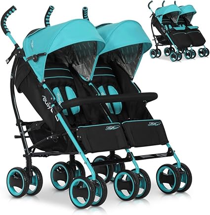 poussette canne double solde