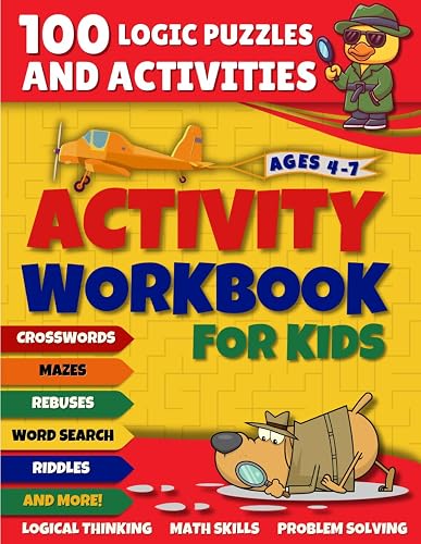 Activity Workbook for Kids: 100 Logic Puzzles and Activities for Kids 4 ...