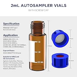 2mL Autosampler Vials with Writing Area and