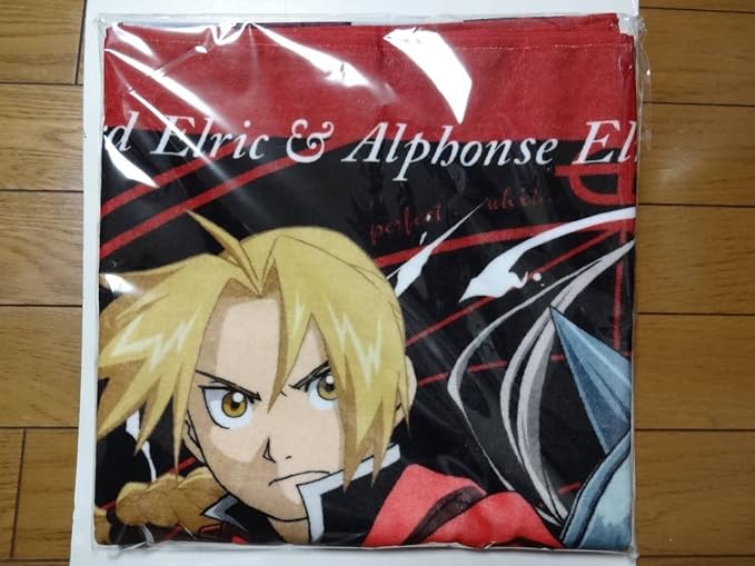 Amazon みんなのくじ 鋼の錬金術師 Fullmetal Alchemist ダブルゲット賞 ビジュアルbigタオル アニメ 萌えグッズ 通販
