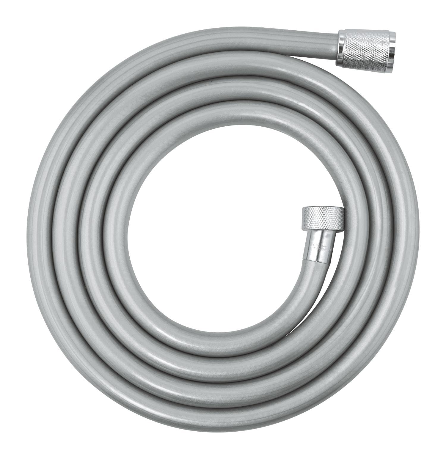 GROHE VitalioFlex Trend - Smooth Shower Hose 2 m (Tensile Strength 50 kg, Pressure Resistance Up to 5 Bar, Heat Resistance 70°C, Universal Connection G 1/2'' x 1/2''), Chrome, 22113000