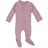 Organic 2-Way Zipper Footie in Lavender
