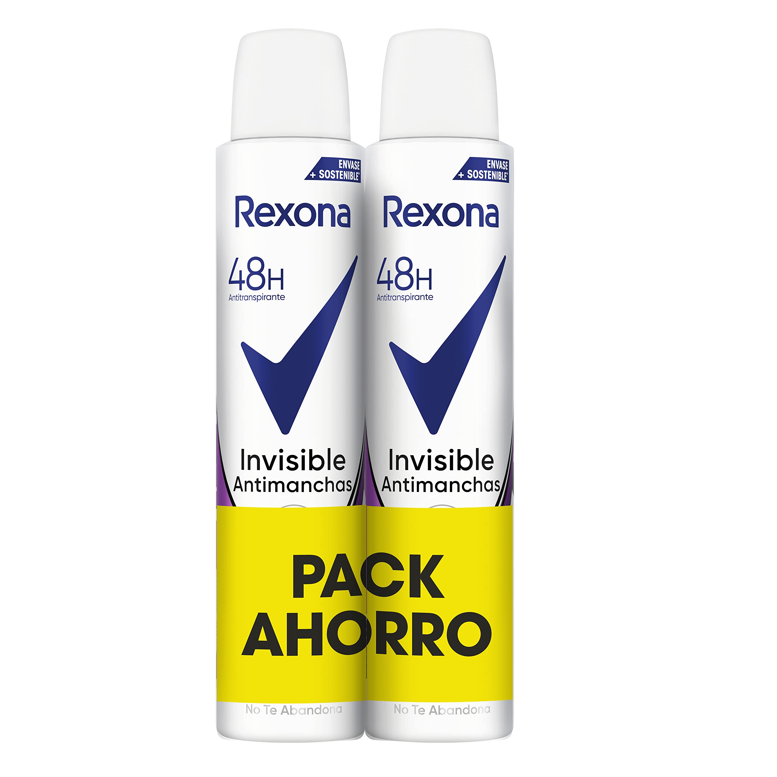 Rexona Invisible Antiperspirant Deodorant On White&Black Clothes - 2x200 ml