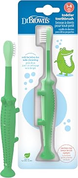 Dr. Brown's Crocodile Toddler Toothbrush Green - 1-4 Years view 1