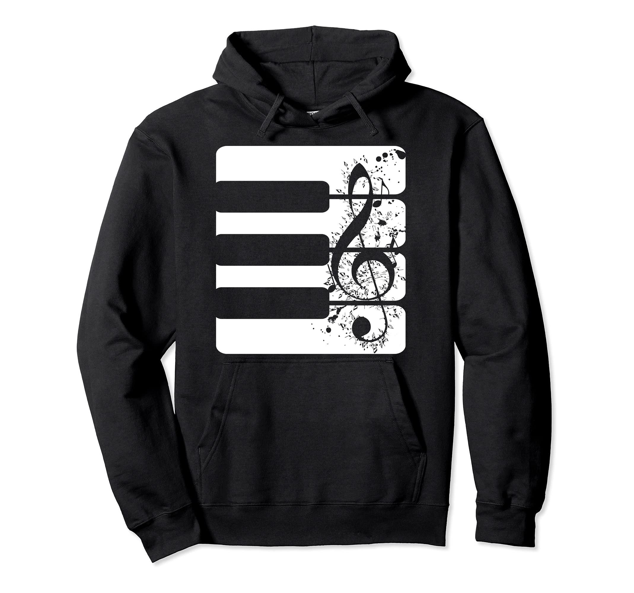 Classical Music Treble Clef Keyboard Pianist Piano Pullover Hoodie
