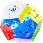 GAN Megaminx Maglev, Pentagonal Magnetic Speed Cube 160 Magnets, 36 Customizable Hand Feels, 90&deg; Corner Cutting, Stickerless Puzzle STEM 3D Toy for Kids Beginners Practice, UV Coated-Black Base