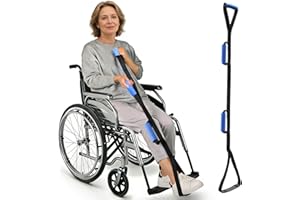 42-Inch Leg Lifter Strap with Wide Comfort Foot Pad – Rigid Leg Lifter for Hip/Knee Replacement Surgery Recovery & Seniors, M